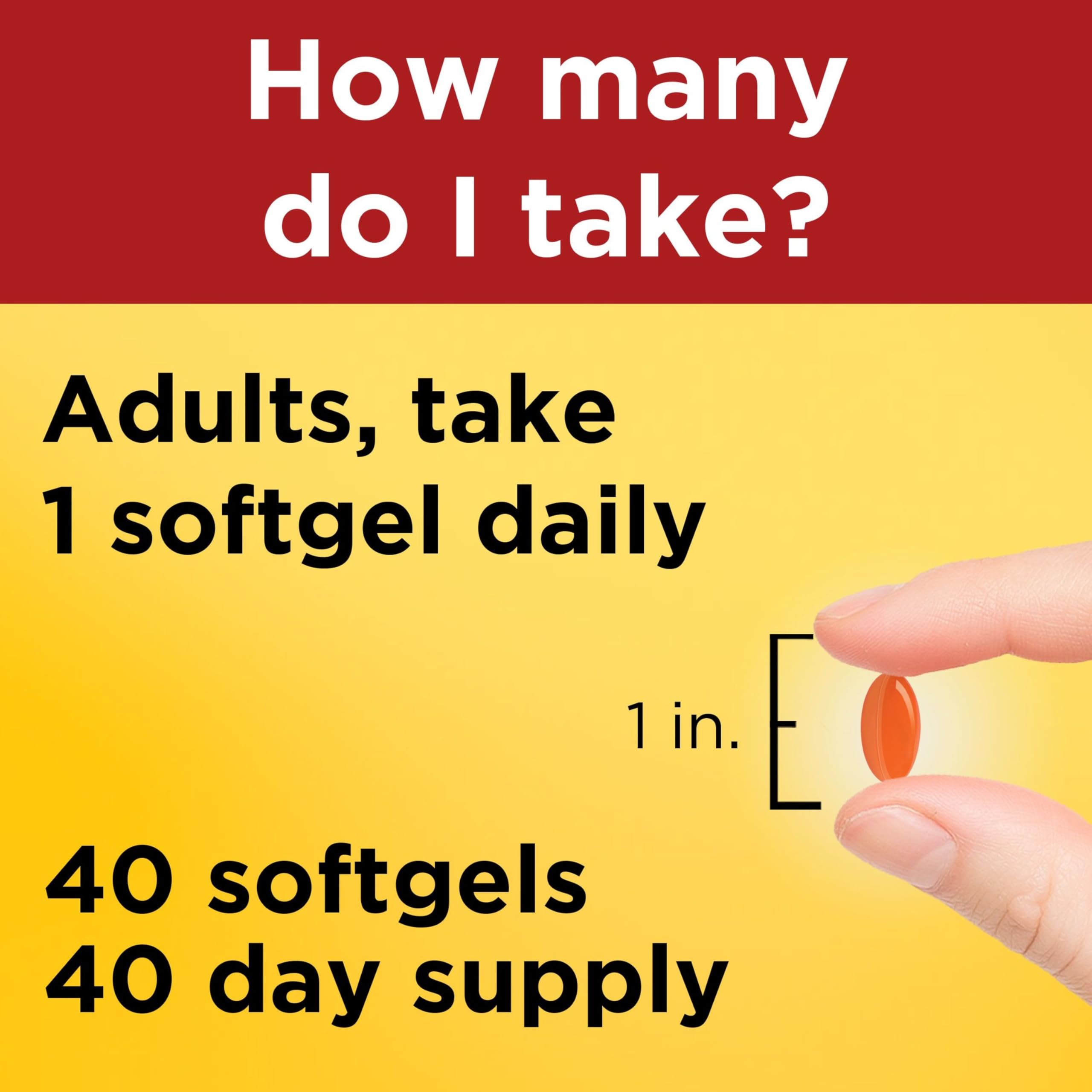 Nature Made CoQ10 200mg Softgels packaging with product details