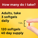 Nature Made CoQ10 300 mg Softgels back view of bottle