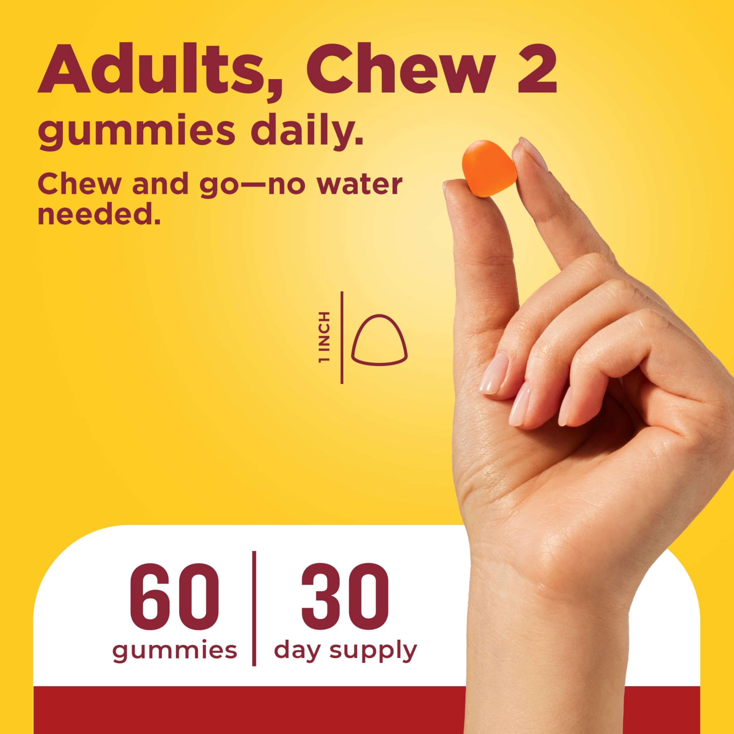 Nature Made CoQ10 gummies bottle side view