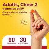 Nature Made CoQ10 gummies bottle side view