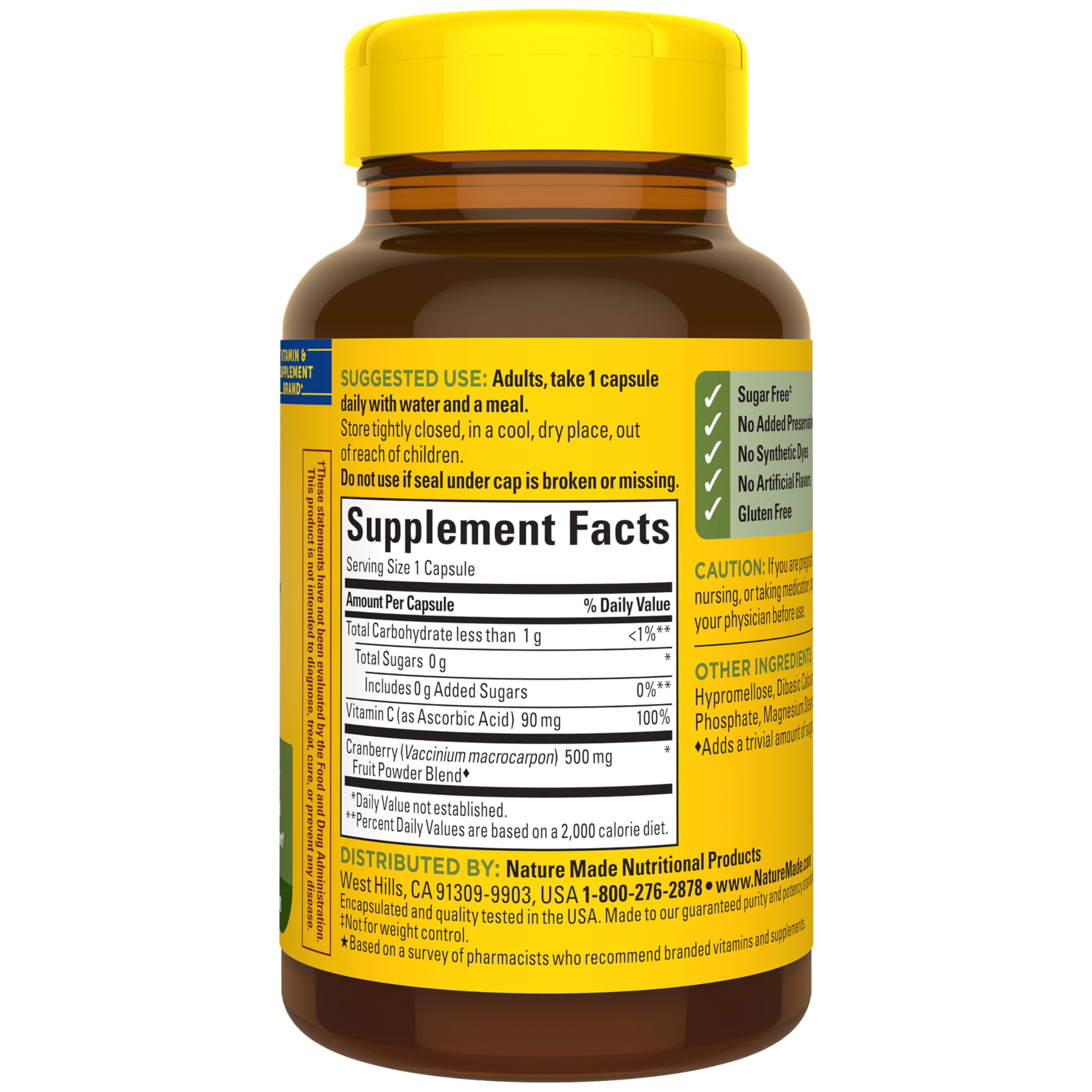 Nature Made Cranberry Capsules 500mg lifestyle scene