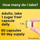 Nature Made Cranberry Capsules 500mg opened bottle with capsules