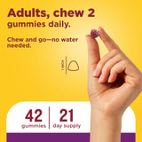 Nature Made daily Probiotics Gummies displayed on a kitchen counter