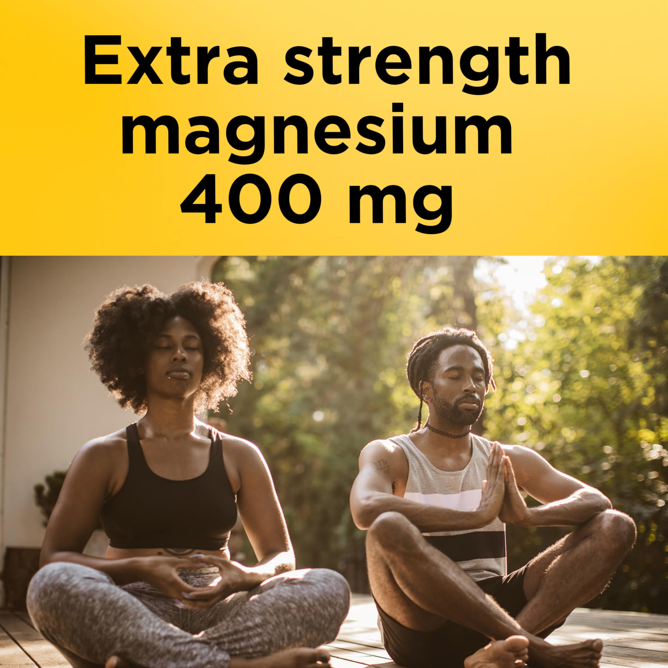 Nature Made Extra Strength Magnesium 400mg Softgels close-up of softgel
