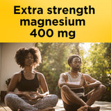 Nature Made Extra Strength Magnesium 400mg Softgels close-up of softgel