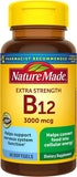 Nature Made Extra Strength Vitamin B12 3000 mcg Softgels bottle front view