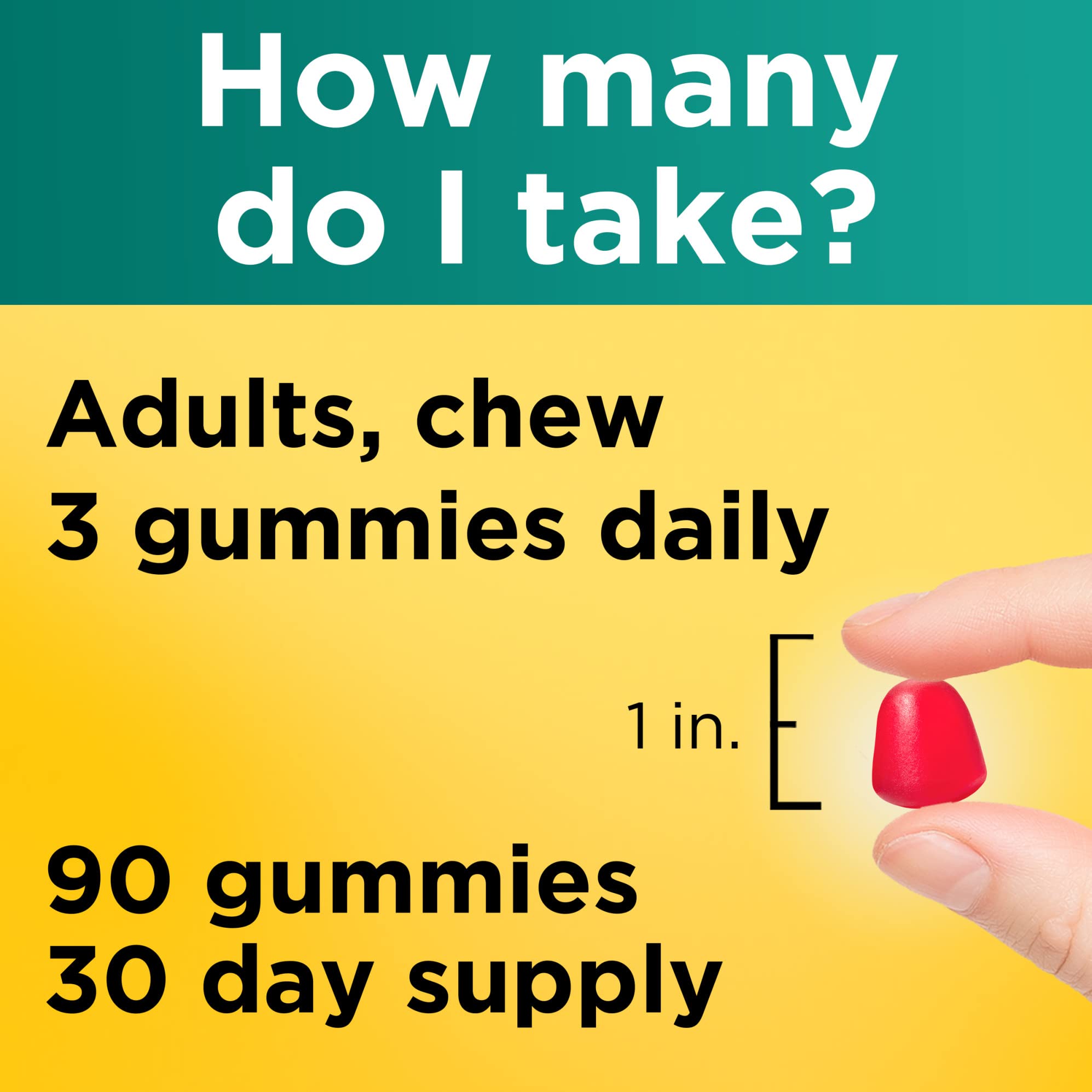Nature Made Fiber Gummies displayed with fruit