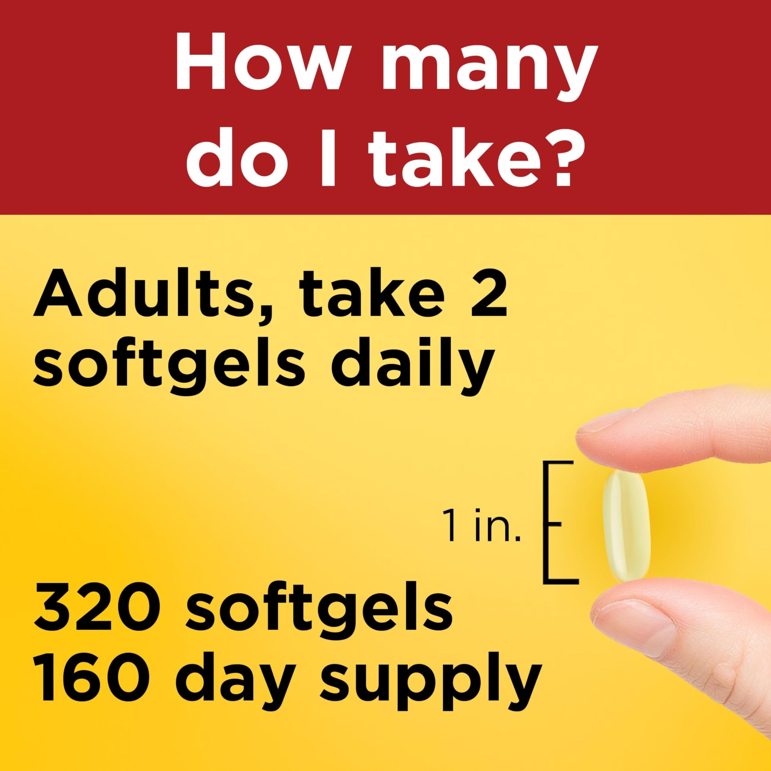 Nature Made Fish Oil 1000 mg Softgels ingredients list on packaging