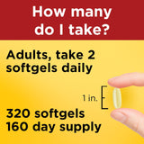 Nature Made Fish Oil 1000 mg Softgels ingredients list on packaging