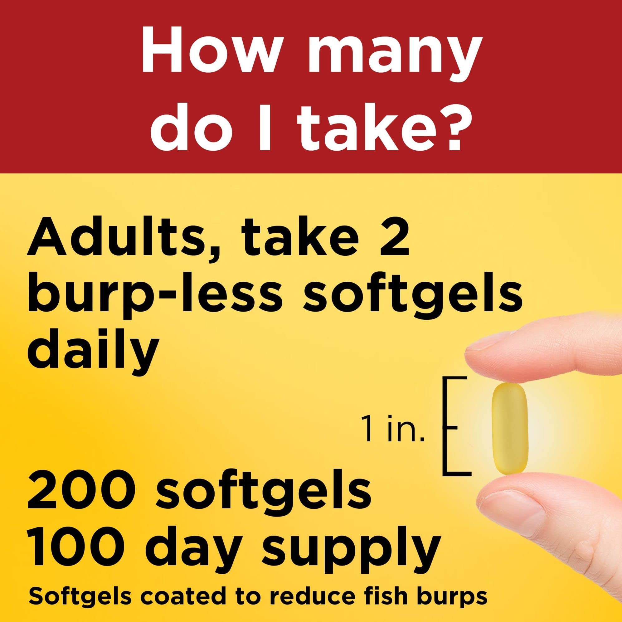 Nature Made Fish Oil 1200 mg Softgels close-up of softgel