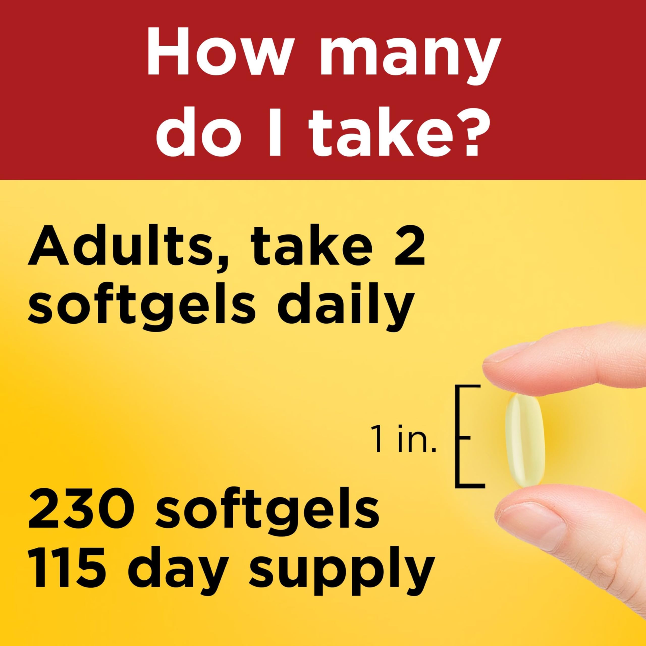 Nature Made Fish Oil 1200 mg Softgels on a wooden table