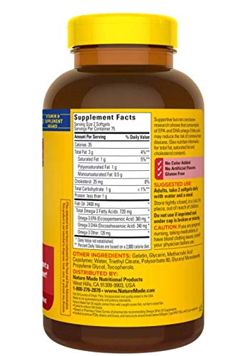 Nature Made Fish Oil Burp-Less 1200mg capsules close-up