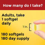 Nature Made Flaxseed Oil 1000mg Softgels with softgel close-up