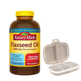 Nature Made Flaxseed Oil 1400 mg 300 Softgels front view