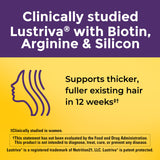 Nature Made Hair Growth Softgels 30 count bottle side view