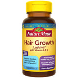 Nature Made Hair Growth Softgels with Lustriva front view