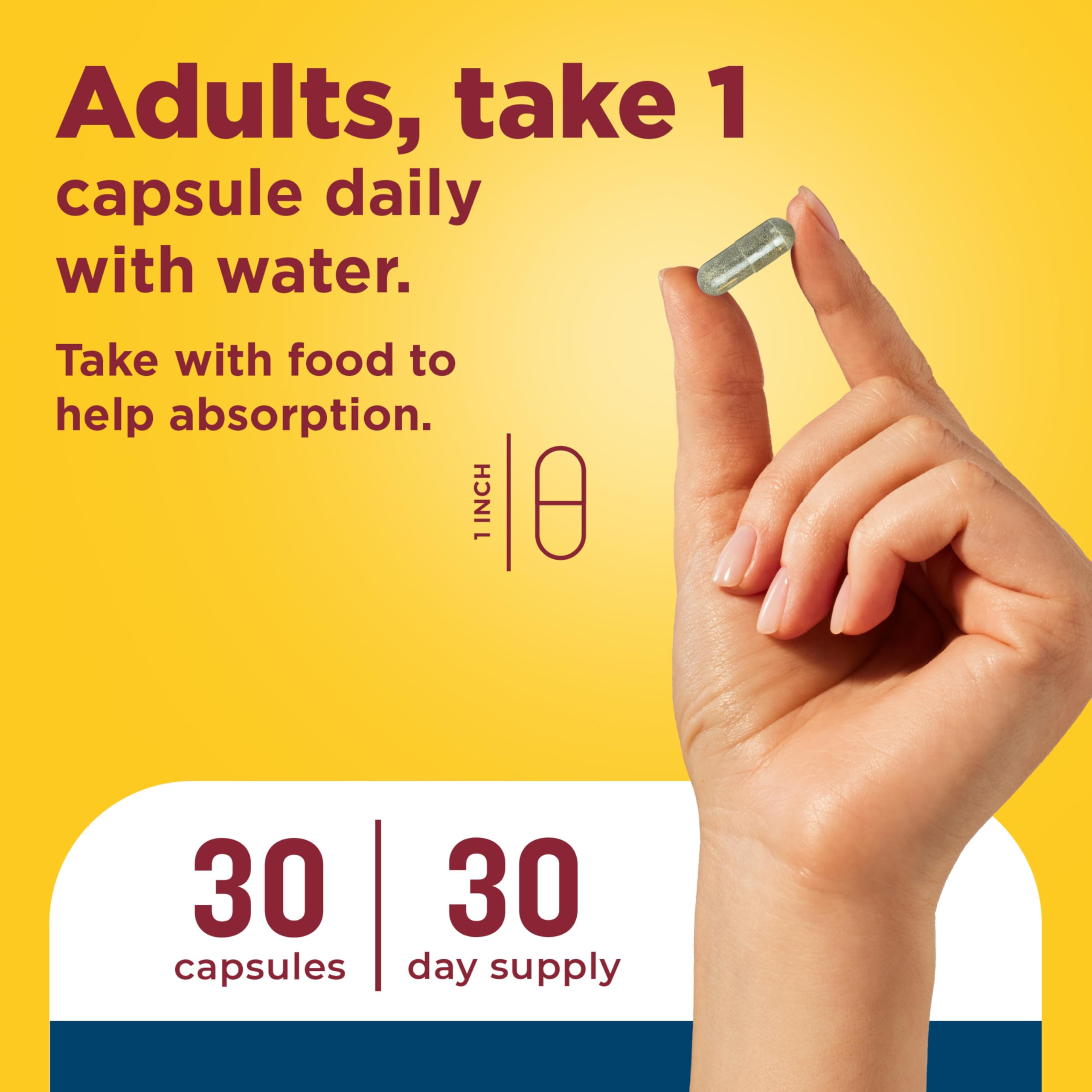 Nature Made Joint Comfort Capsules label details