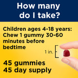 Nature Made Kids Melatonin Gummies gummy texture and shape