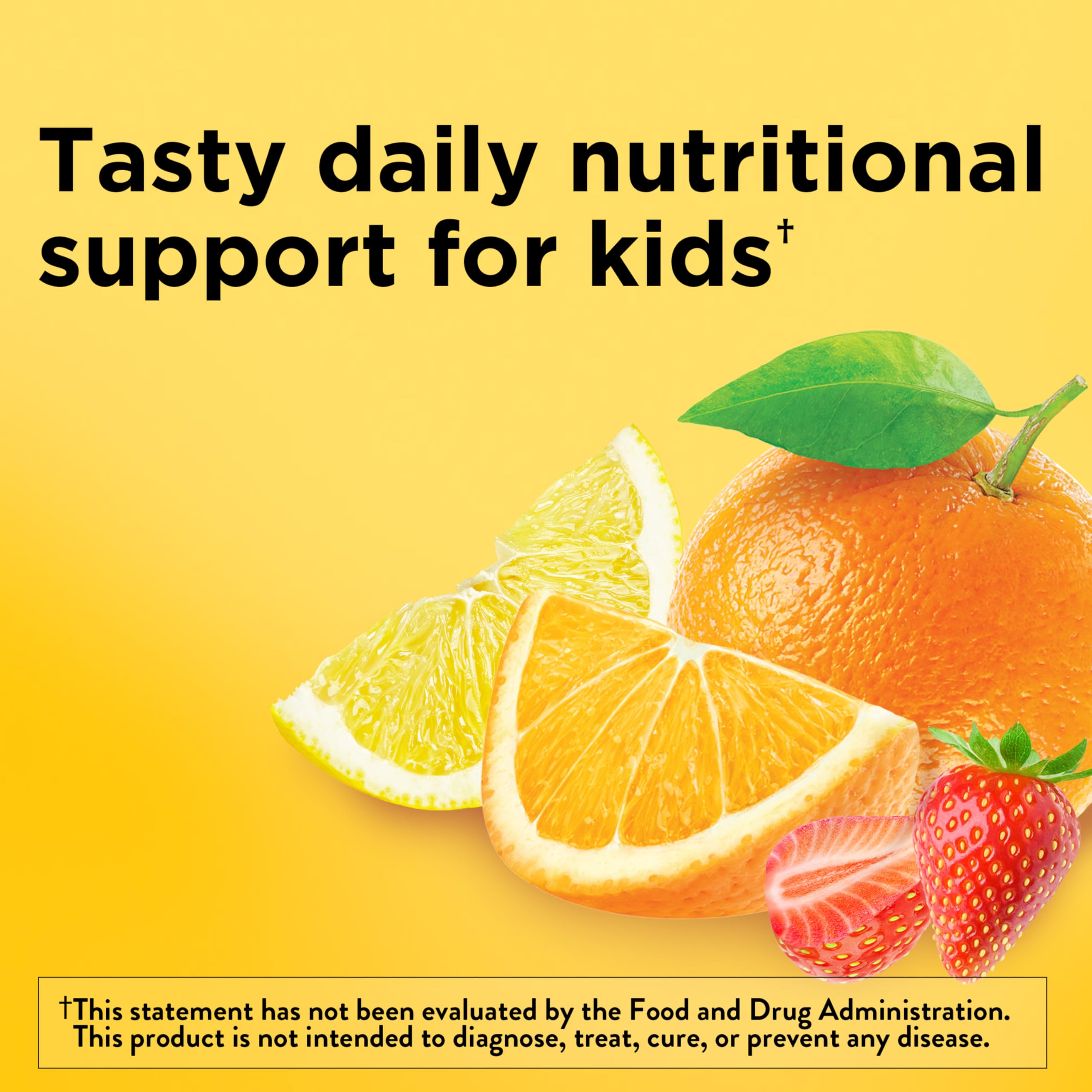 Nature Made Kids Multivitamin Gummies bottle side view