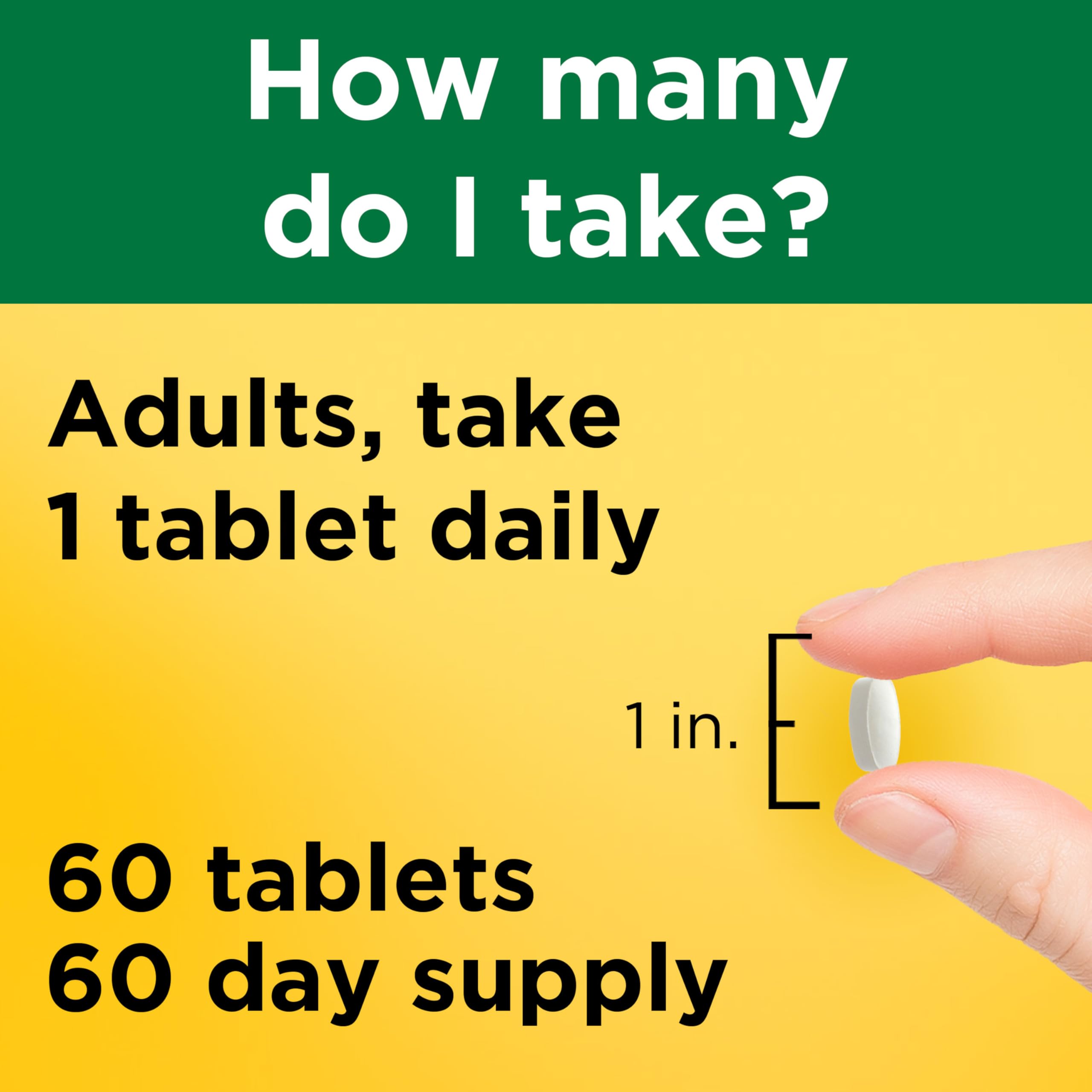 Nature Made L-Lysine 1000mg Tablets bottle with cap open
