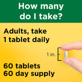 Nature Made L-Lysine 1000mg Tablets bottle with cap open