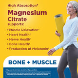 Nature Made Magnesium Citrate Gummies 200mg bottle side view