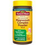 Nature Made Magnesium Complex Powder Drink Mix front view with packaging