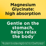 Nature Made Magnesium Glycinate 200mg Capsules back label