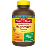 Nature Made Magnesium Glycinate 200mg Capsules bottle front view
