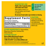 Nature Made Magnesium Glycinate 200mg Capsules with a glass of water