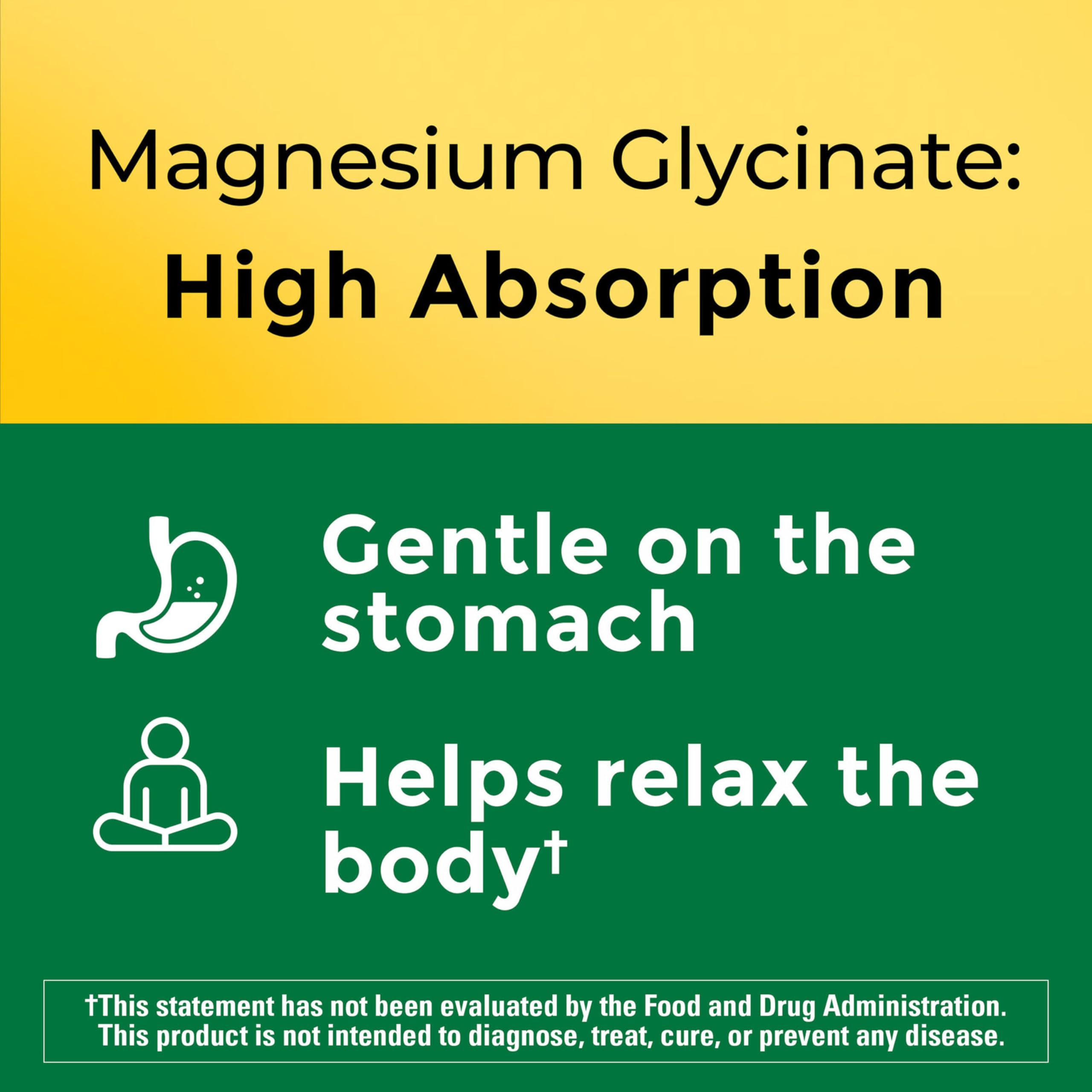 Nature Made Magnesium Glycinate Capsules 300 mg bottle with label