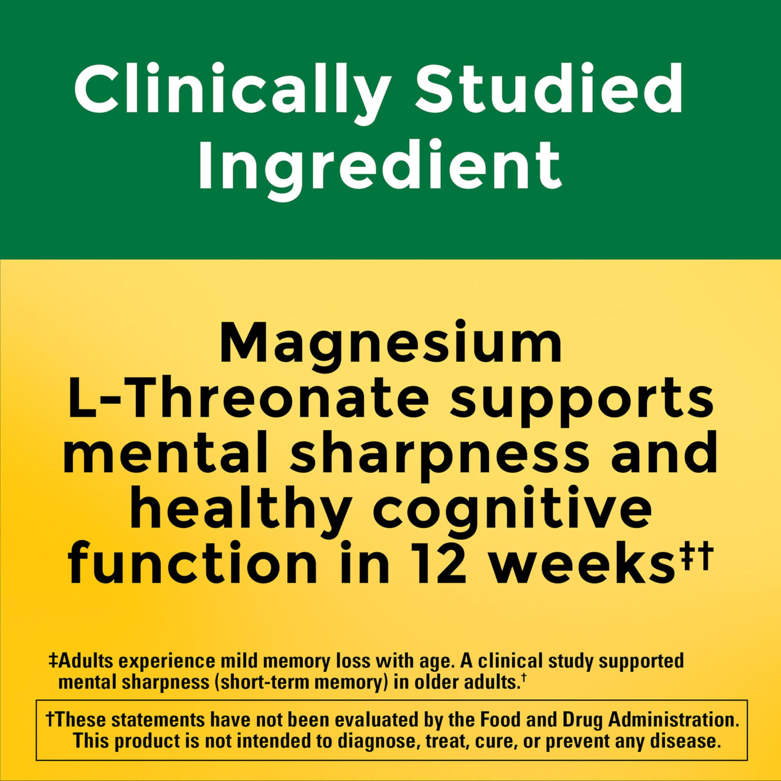 Nature Made Magnesium L-Threonate capsules side view