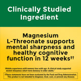 Nature Made Magnesium L-Threonate capsules side view