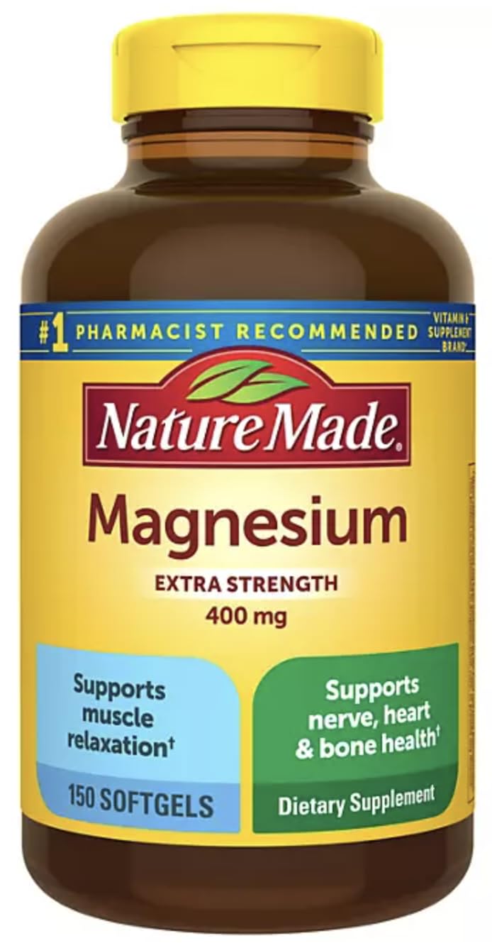 Nature Made Magnesium Softgels 400mg front view