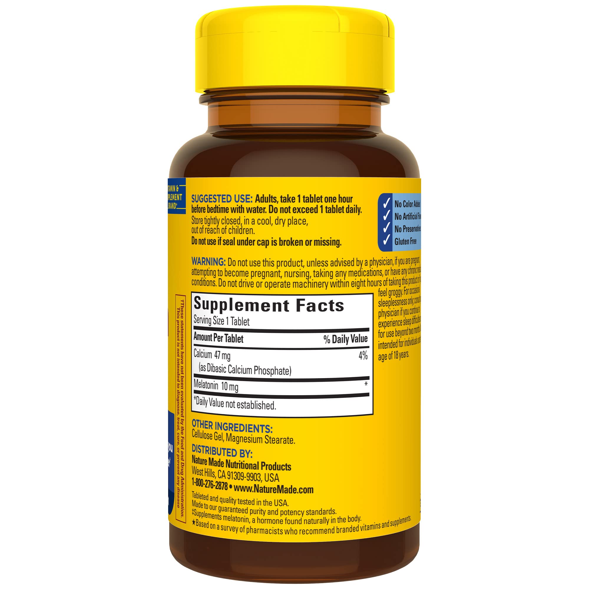 Nature Made Melatonin 10 mg Extra Strength Tablets lifestyle scene