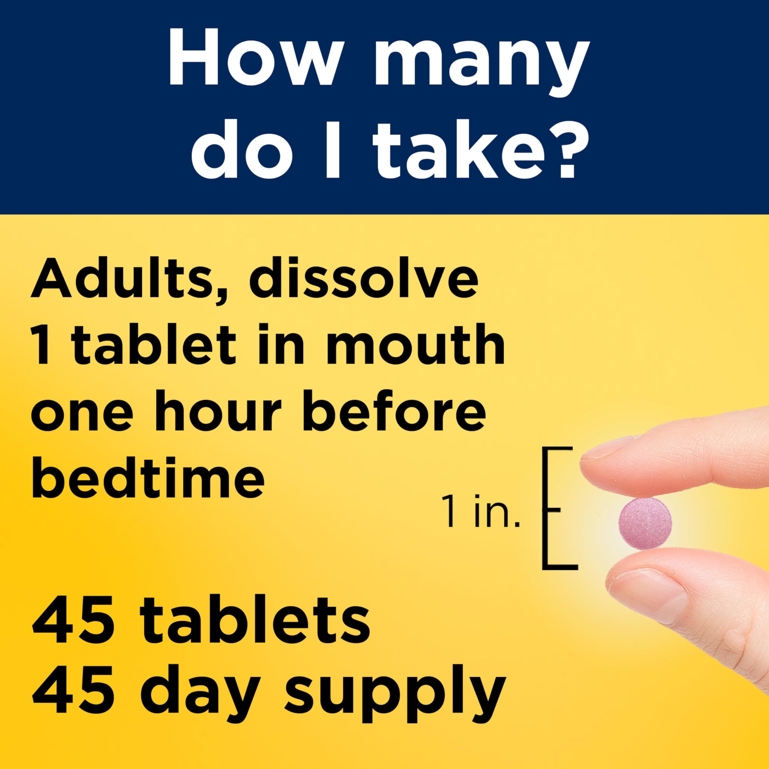 Nature Made Melatonin 10mg Fast Dissolve Tablets on a wooden table