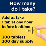 Nature Made Melatonin 5mg Extra Strength Tablets back of the bottle