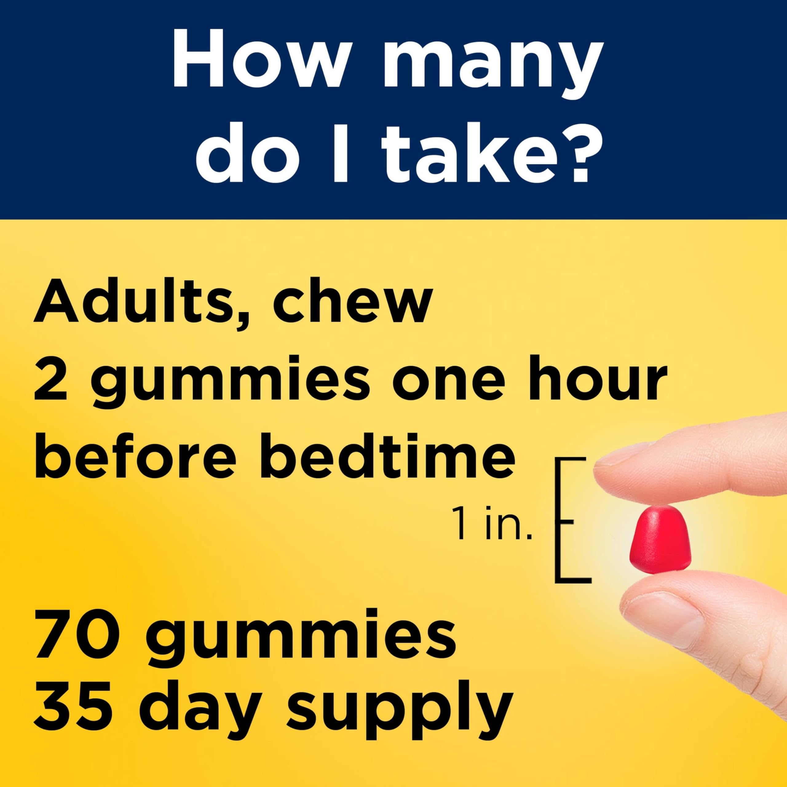 Nature Made Melatonin Gummies 10 mg nutritional information