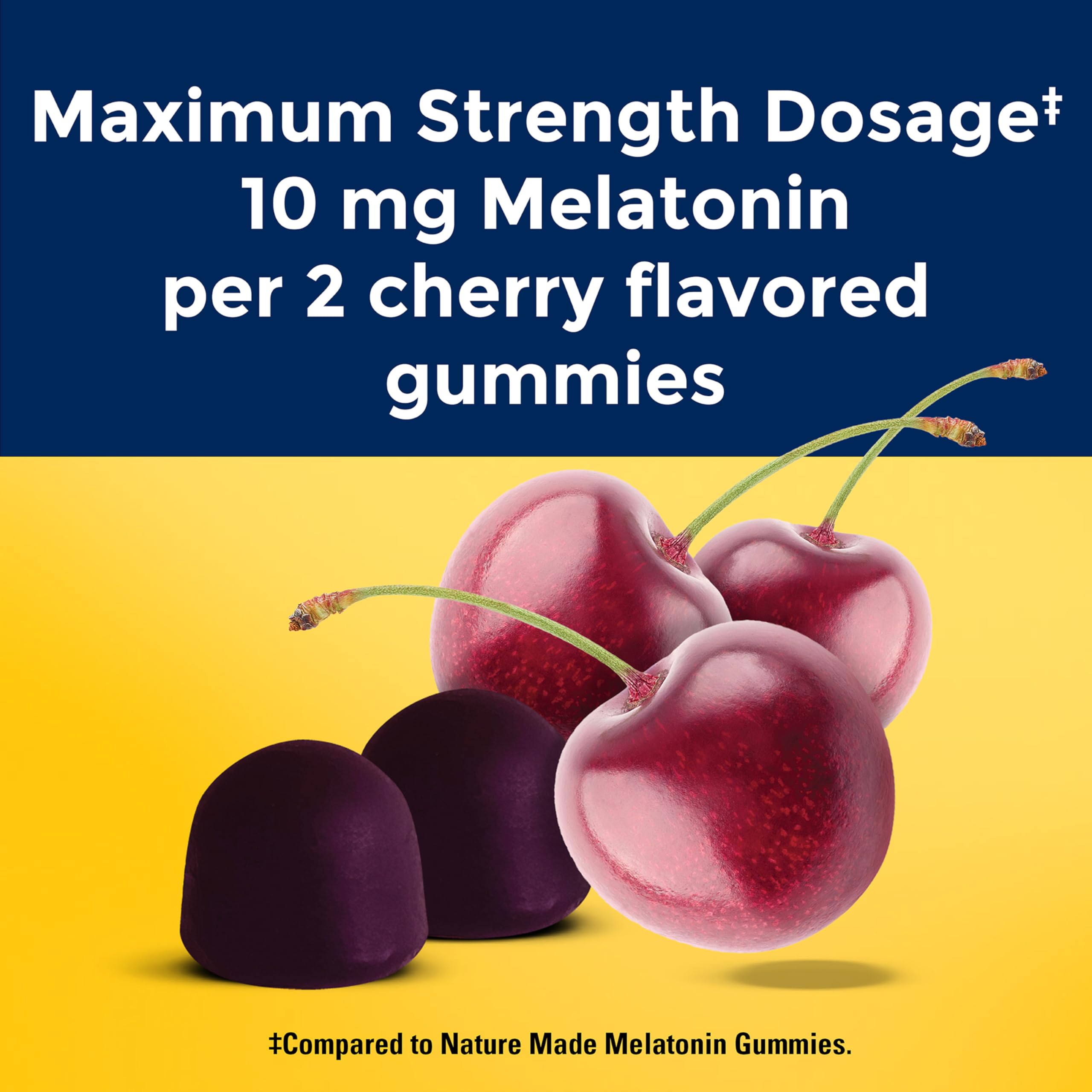 Nature Made Melatonin Gummies 10mg Time Release side view