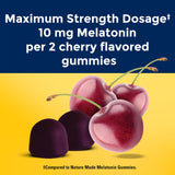 Nature Made Melatonin Gummies 10mg Time Release side view