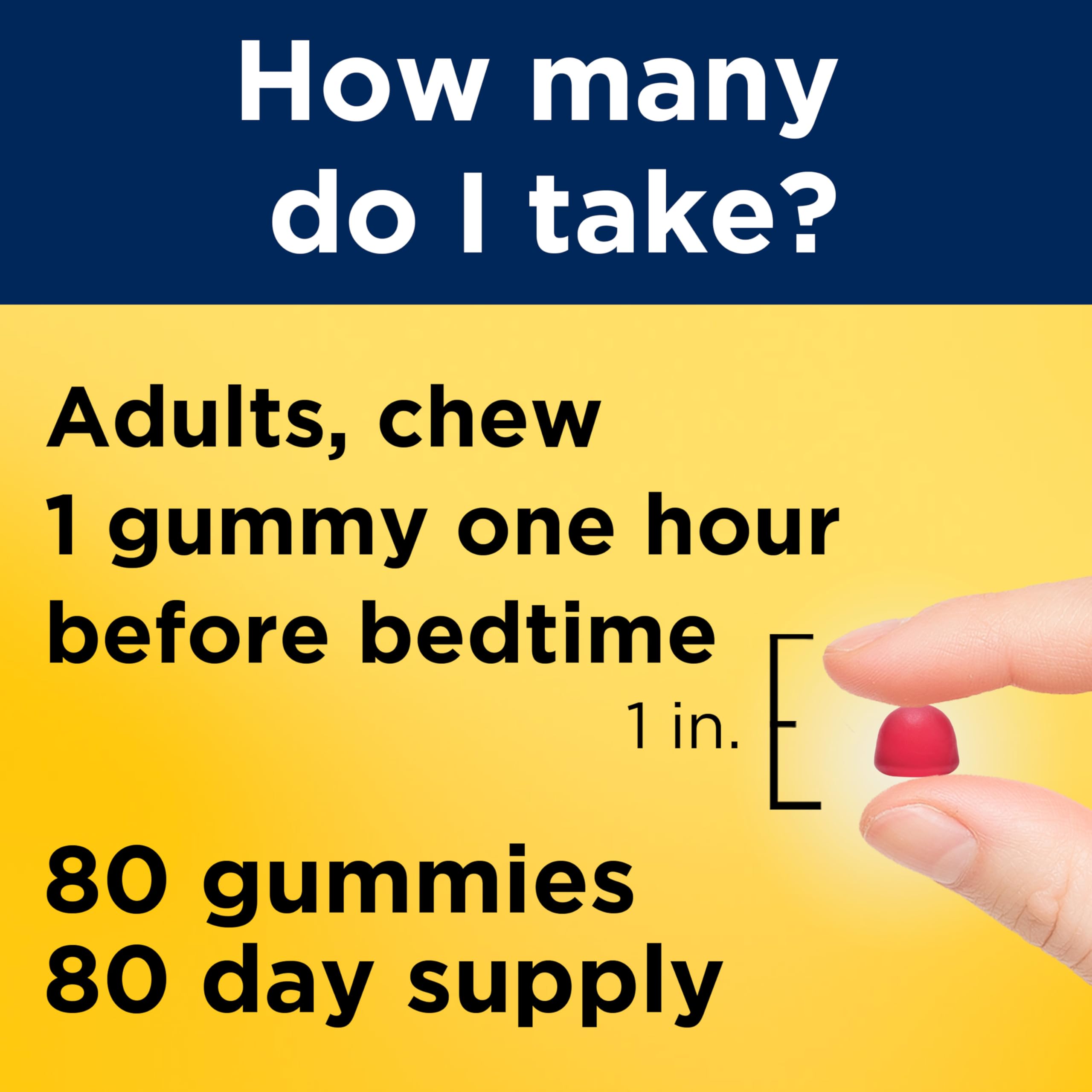 Nature Made Melatonin Gummies 2.5 mg gummies on a table