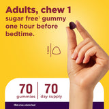 Nature Made Melatonin Gummies 5mg ingredients list on the bottle