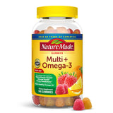 Nature Made Multivitamin + Omega-3 Gummies bottle front view