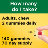 Nature Made Multivitamin + Omega-3 Gummies displayed on a kitchen counter