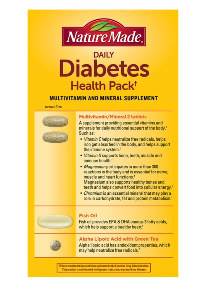 Nature Made Multivitamins pack side view
