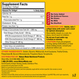 Nature Made Omega 3 Fish Oil 1200 mg Softgels with a glass of water