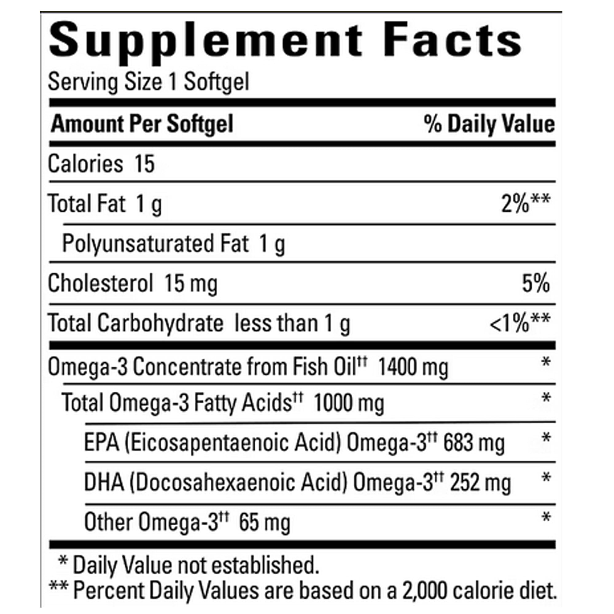 Nature Made Omega-3 Fish Oil 720mg supplement packaging side view