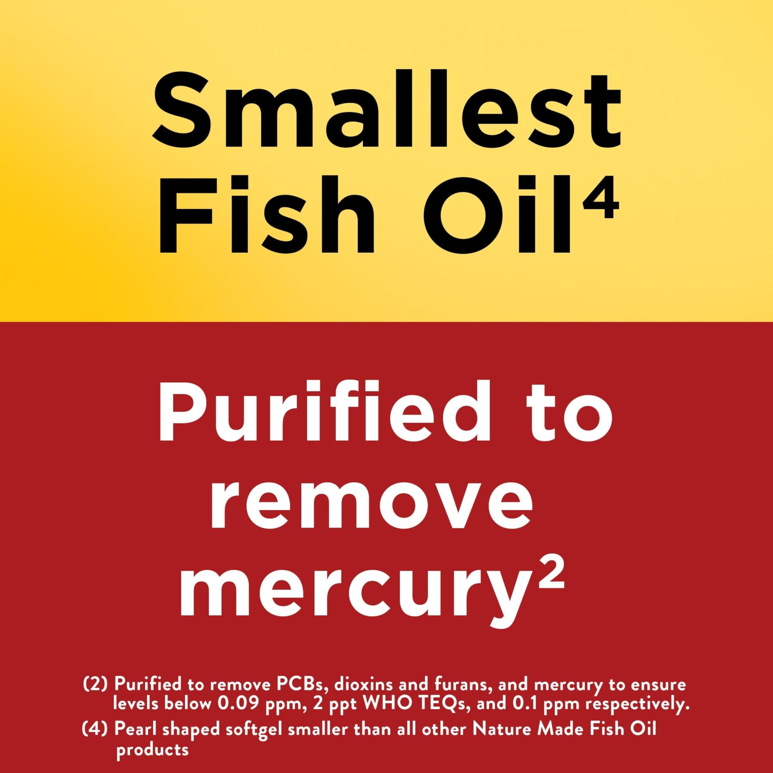 Nature Made Omega-3 Fish Oil Pearls nutritional information