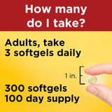 Nature Made Omega-3 Fish Oil Pearls softgels in hand