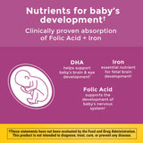 Nature Made Prenatal Vitamins with DHA 110 softgels back view